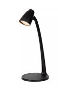 Lucide Ludo - bureaulamp - 15,6 x 19,1 x 40,2 cm - 4,5W LED incl. - zw...
