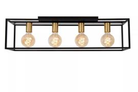 Lucide Ruben - plafondlamp - 90 x 20 x 22,5 cm - zwart