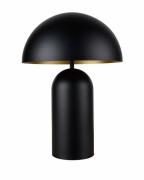Artdelight Best - tafellamp - Ø 35 x 50 cm - zwart/goud