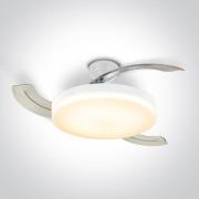 ONE Light Transparent Blades - plafondventilator met licht en afstands...