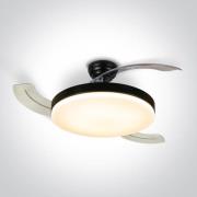 ONE Light Transparent Blades - plafondventilator met licht en afstands...