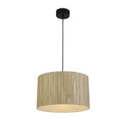 Searchlight Meadow - hanglamp - Ø 35 x 120 cm - bruin en zwart