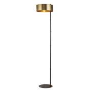 Searchlight Knox - vloerlamp - Ø 30 x 149 cm - zwart en goud