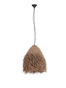 Nova Luce Hay - hanglamp - Ø 61 x 200 cm - natuurlijk zeegras en zwart