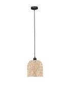 Nova Luce Intra - hanglamp - Ø 23 x 130 cm - natuurlijk bamboe en zwar...