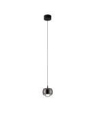 Nova Luce Conga - hanglamp - Ø 9,6 x 140 cm - 13W LED incl. - zwart ch...