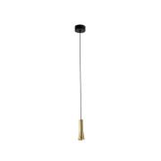 Faro Nina - hanglamp -  Ø 4 x 13 cm - 4W LED incl. - satijn goud