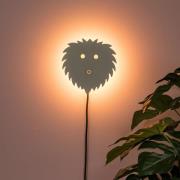 Lucide Charlie Leeuw - wandlamp - 20 x 4,2 x 20 cm - 7W dimbare LED in...