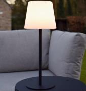 Lucide Tyon - oplaadbare tafellamp - Ø 15 x 41 cm - 2W dimbare LED inc...