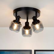 Lucide Bjorn - opbouwspot - Ø 38 x 14 cm - zwart