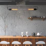 Lucide Calixt - hanglamp - 122 x 10 x 150 cm - zwart