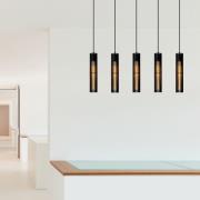 Lucide Lionel - hanglamp - 100 x 11 x 180 cm - zwart