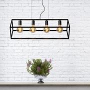 Lucide Fabian - hanglamp - 80 x 28 x 161 cm - zwart