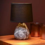 Lucide Marmo - tafellamp - Ø 16 x  25,5 cm - zwart