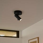 Nordlux Jerome - opbouwspot - Ø 5,5 x 19,5 cm - zwart