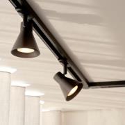 Nordlux Eik Link - rail spot GU10 - Ø 8,5 x 15,5 cm - zwart